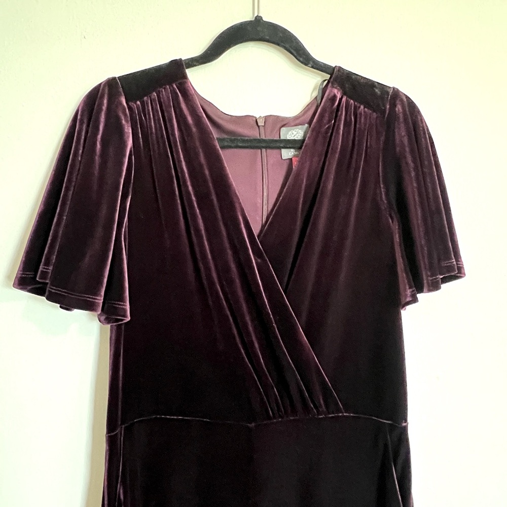 Vince Camuto, size 10, velvet jumpsuit, wine